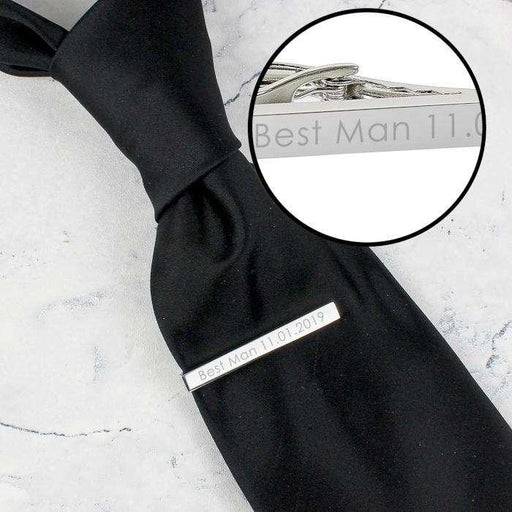 Personalised Tie Clip - Myhappymoments.co.uk