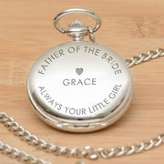Personalised Father Of The Bride Pocket Watch Always Your Little Girl
