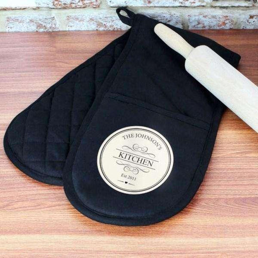 Personalised Decorative Oven Gloves - Myhappymoments.co.uk