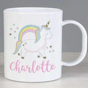 Personalised Baby Unicorn Plastic Mug - Myhappymoments.co.uk