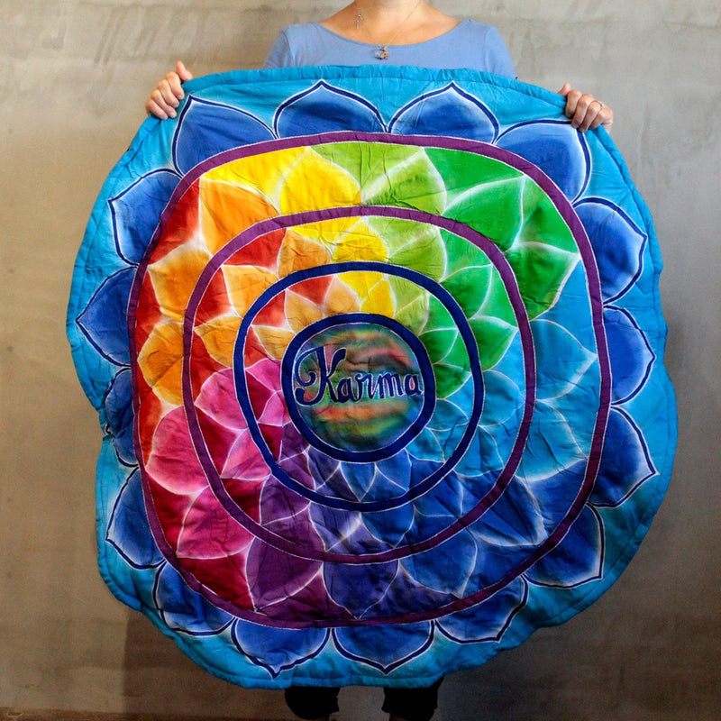 Round Karma Mandala Meditation Mat