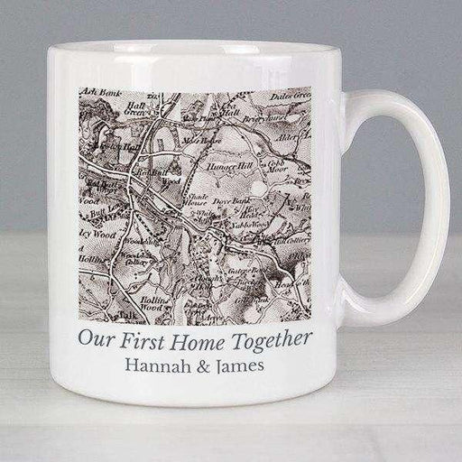 Personalised 1805 - 1874 Old Series Map Compass Mug - Myhappymoments.co.uk