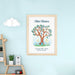 Personalised Fairy Tree Natural Framed Print