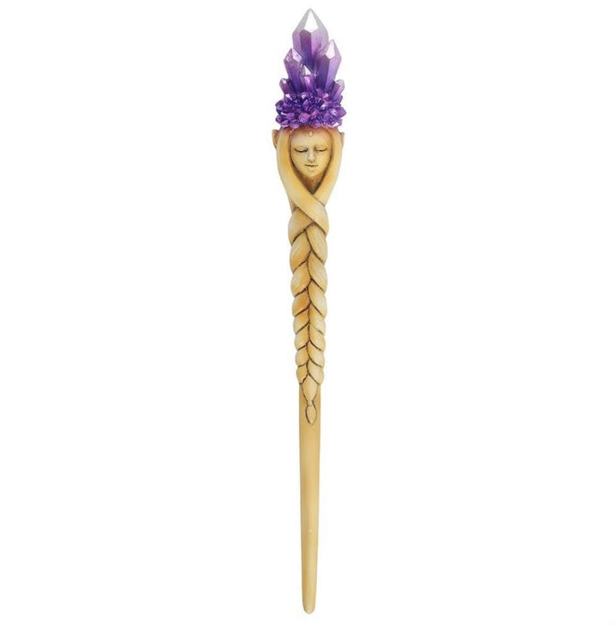 Purple Crystal Goddess Wand
