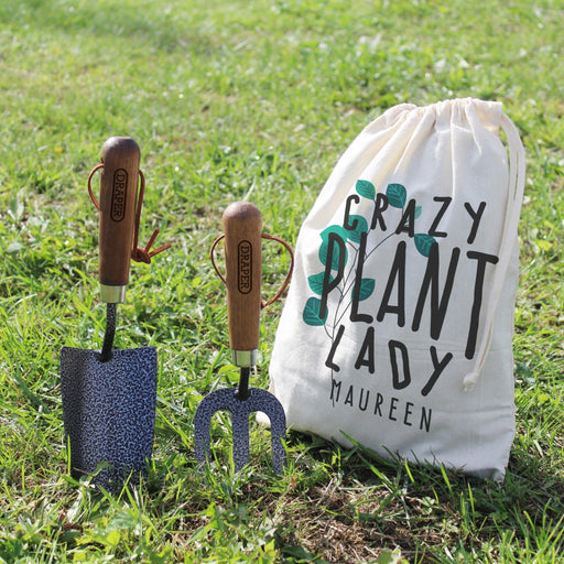 Personalised Crazy Plant Lady Gardening Tool Set - Myhappymoments.co.uk