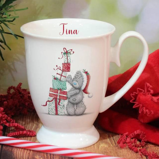 Personalised Me To You Christmas Presents Marquee Mug