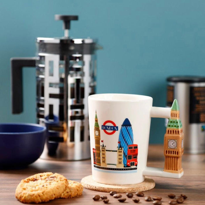 Big Ben Ceramic Shaped Handle Mug - London Icons