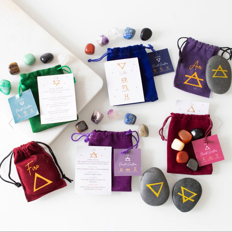 Water Element Zodiac Tumble Gemstone Set