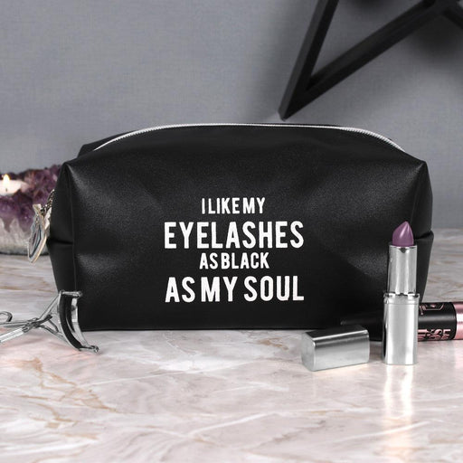 I Like My Eyelashes As Black As My Soul Makeup Bag