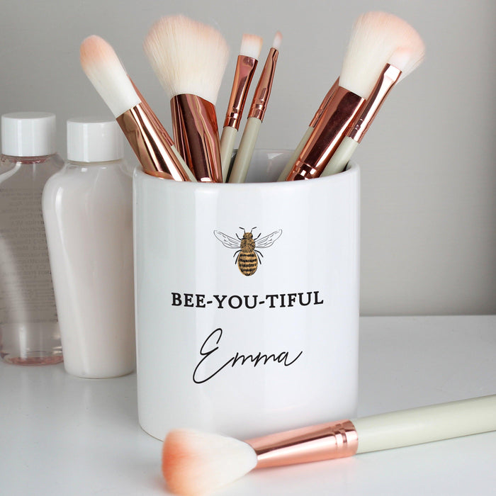 Personalised Bee-u-tiful Make Up Brush Holder