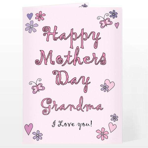 Personalised Flowers & Butterflies Happy Mother's Day Card - Myhappymoments.co.uk