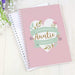 Personalised Floral Heart A5 Notebook - Myhappymoments.co.uk