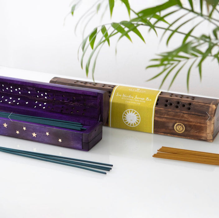 Sun Wooden Patchouli & Orange Incense Box Set