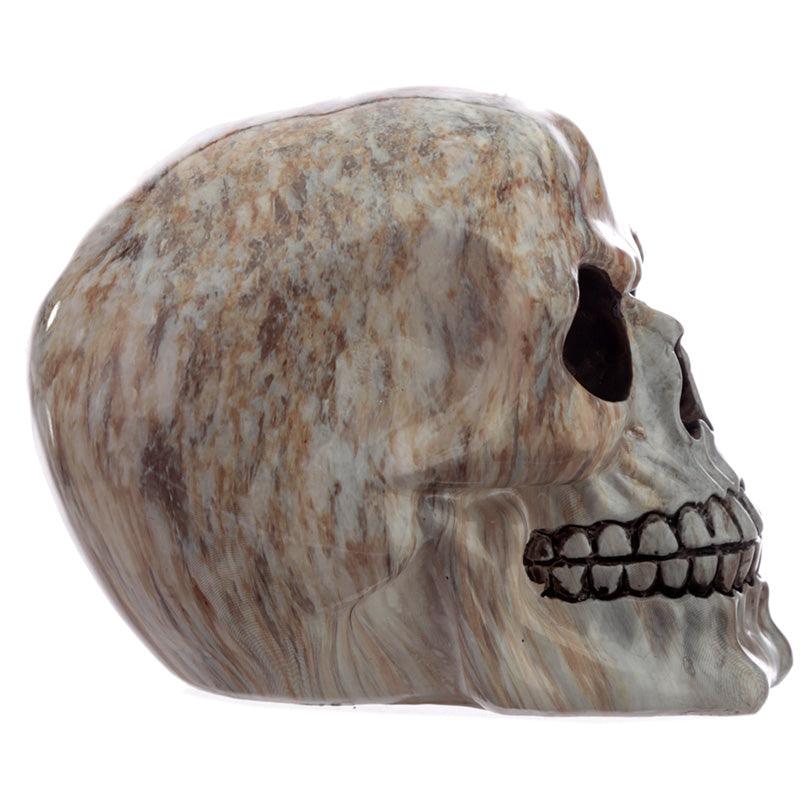 Marble Effect Skull Ornament