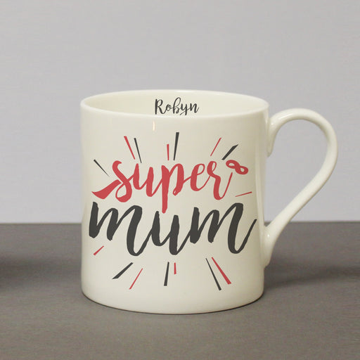 Personalised Super Mum Mug - Myhappymoments.co.uk