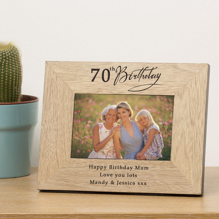Personalised Age Birthday Photo Frame - Myhappymoments.co.uk