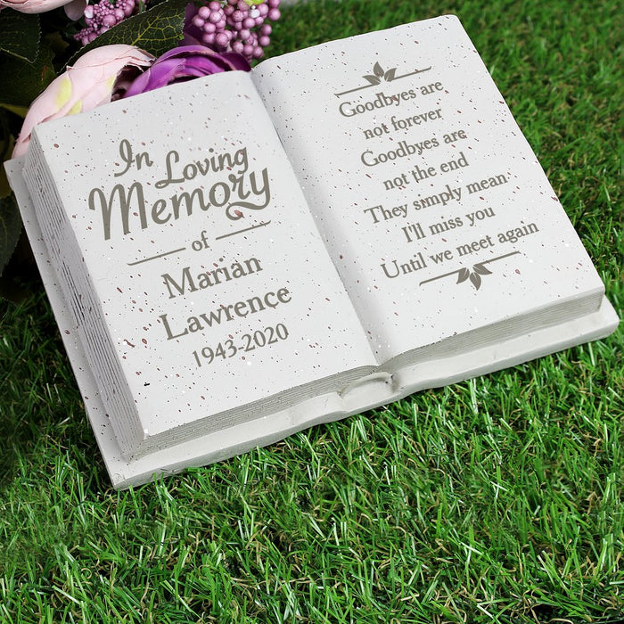 Personalised Graveside In Loving Memory Memorial Book