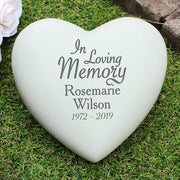 Personalised In Loving Memory Heart Memorial - Myhappymoments.co.uk