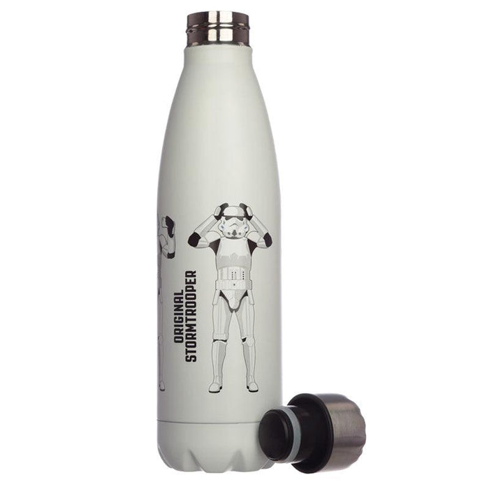 The Original Stormtrooper Reusable Stainless Steel Hot & Cold Thermal Insulated Drinks Bottle 500ml - White