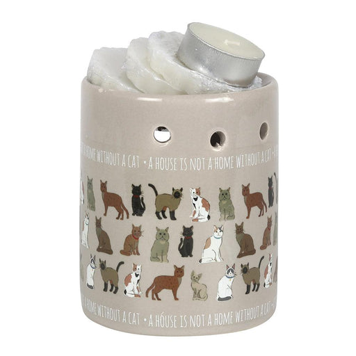 House Cat Oil Burner Wax Warmer Gift Set
