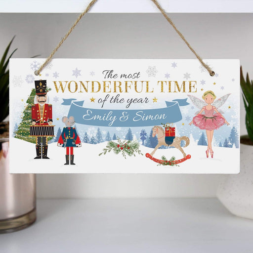 Personalised Nutcracker Christmas Wooden Sign