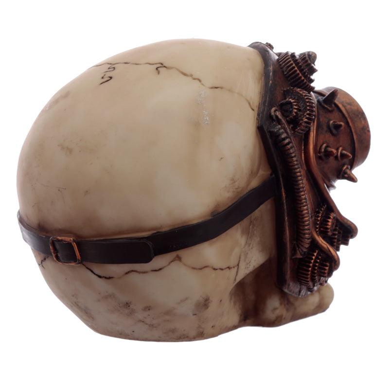 Steampunk Skull Ornament - Bronze