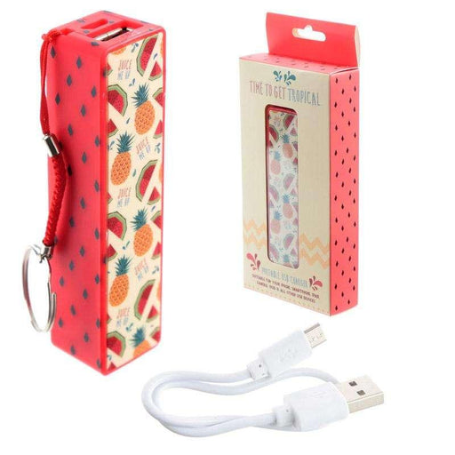 Tropical Portable USB Charger Power Bank - Myhappymoments.co.uk