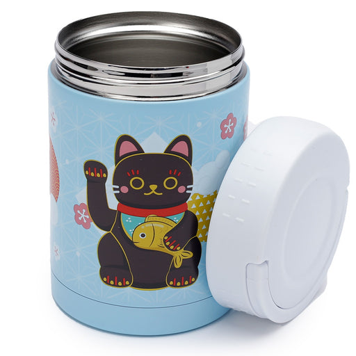 Maneki Neko Lucky Cat Thermal Insulated Food Container