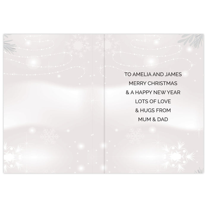 Personalised Christmas Snow Globe Card
