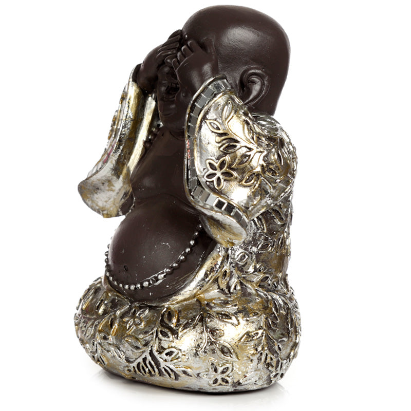 Set of 3 Chinese Buddha Figurines - Speak No See No Hear No Evil