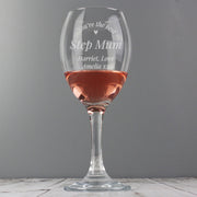 Engraved You Are The Best Wine Glass