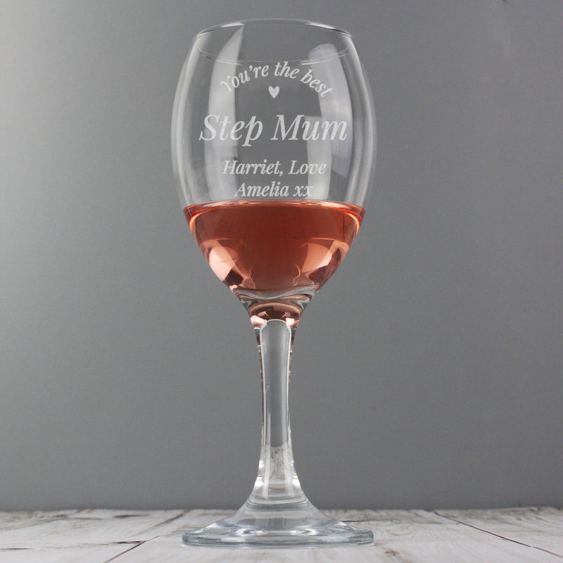 Engraved You Are The Best Wine Glass