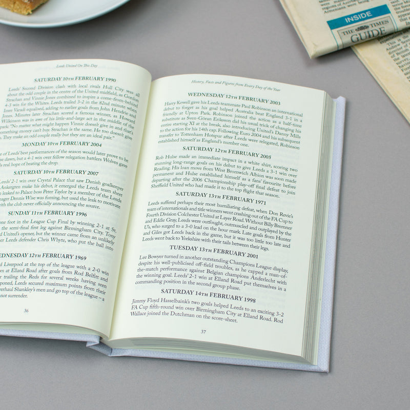 Personalised Leeds On This Day Book
