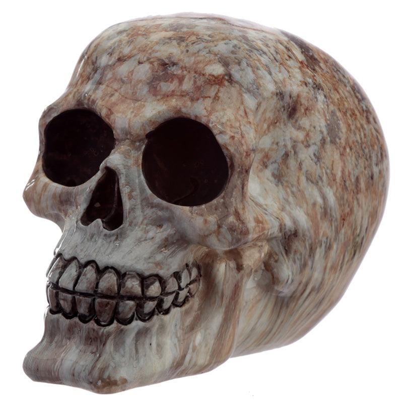 Marble Effect Skull Ornament