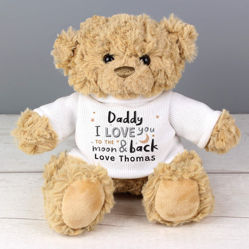 Personalised I Love You To The Moon and Back Teddy Bear
