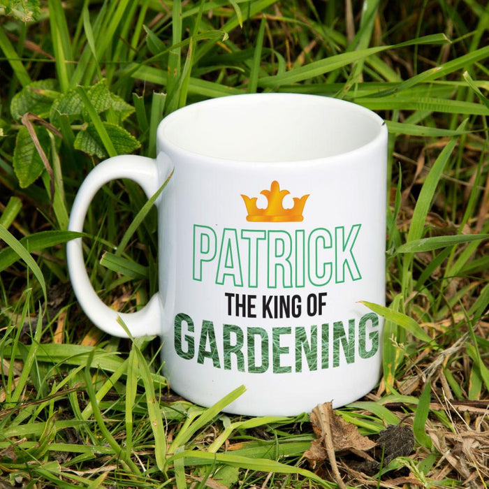 Personalised King Of The Gardening Mug