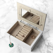 Personalised White & Rose Gold Photo Jewellery Box - Myhappymoments.co.uk