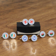 Personalised Scottish Scotland Flag Cufflinks - Myhappymoments.co.uk
