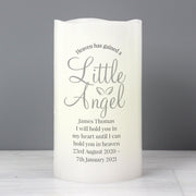 Personalised Little Angel Memorial LED Candle