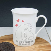 Personalised The Best Mama Bear Bone China Mug - Myhappymoments.co.uk
