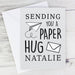 Personalised Grey Hug From Afar Card