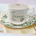 Personalised Floral Cup & Saucer