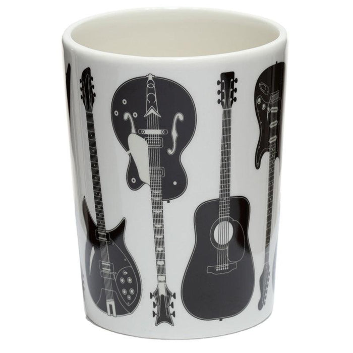 Novelty Shaped Handle Ceramic Rock Guitar Mug