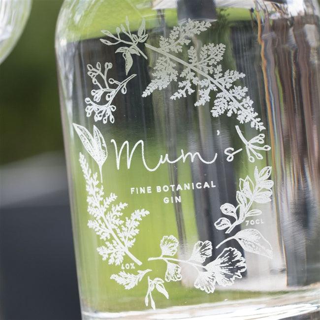 Premium Engraved Wreath Botanical Gin