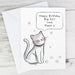 Personalised Cat Speech Bubble Card