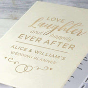 Personalised Happily Ever After Wedding Planner - Myhappymoments.co.uk