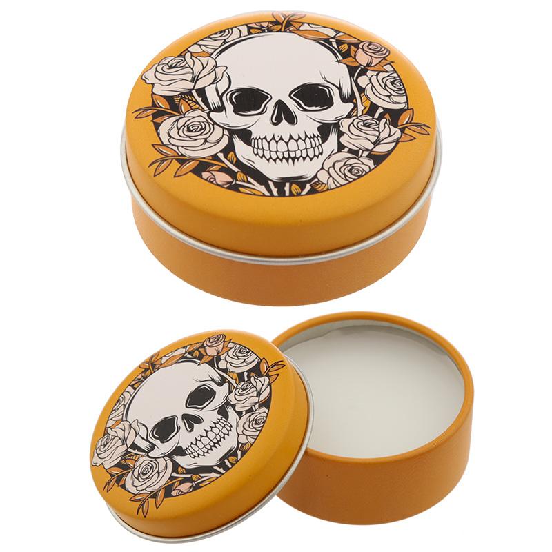 Skulls and Roses Lip Balm in a Tin