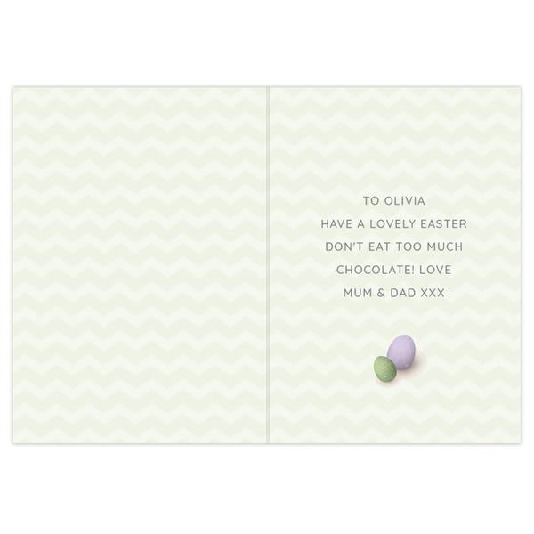 Personalised Easter Bunny Card - Myhappymoments.co.uk