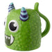 Novelty Monster Green Upside Down Ceramic Shaped Mug