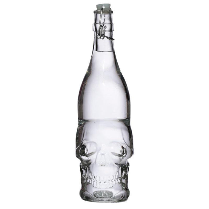 Skull Shaped Water Bottle 1L - Skulls & Roses